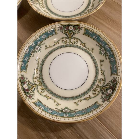 Noritake Beauvais 5.25” Fruit Bowls Set Of 4 Fine China Gold Rim Made In Japan - Picture 2 of 7